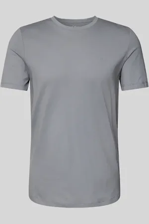 QS by s.Oliver T-shirt o kroju regular fit z czystej bawełny z gumowanym nadrukiem z logo