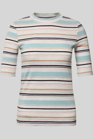 TOM TAILOR Bluza o kroju slim fit z mieszanki bawełny