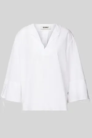 ECOALF Bluzka o kroju relaxed fit z dekoltem w serek model ‘JENAALF’