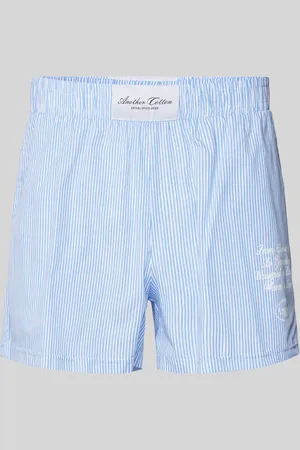 Another Cotton Lab Szorty od piżamy o kroju regular fit z nadrukiem z logo