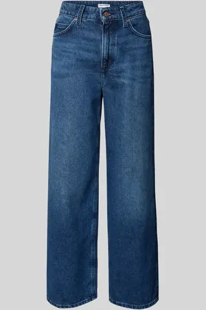 Marc O’ Polo Jeansy o kroju relaxed fit z wysokim stanem i detalem z logo