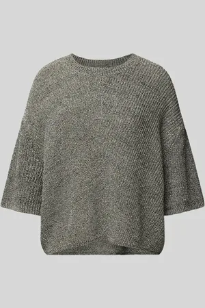 Opus Sweter z dzianiny o kroju oversized z okrągłym dekoltem model ‘Paudie’
