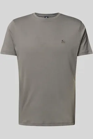 Lerros T-shirt z prążkowanym okrągłym dekoltem