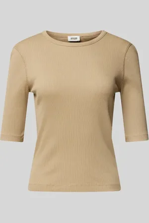 Drykorn T-shirt z prążkowaniem model ‘SELAY’