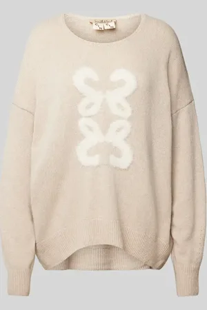Smith and Soul Sweter o kroju oversized z dzianiny z dodatkiem wełny i okrągłym dekoltem