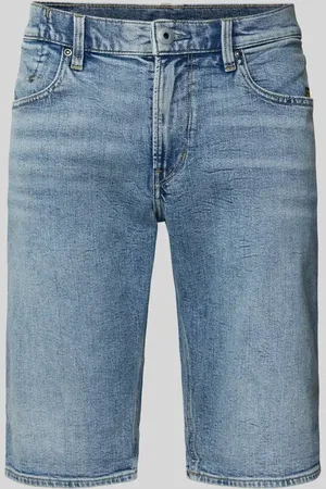 G-Star Szorty jeansowe o kroju slim fit z wpuszczanymi kieszeniami model ‘Mosa’