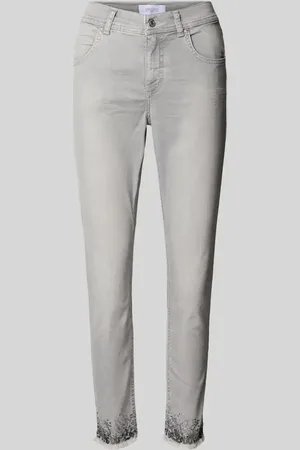 Angels Jeansy o skróconym kroju slim fit model ‘ORNELLA’