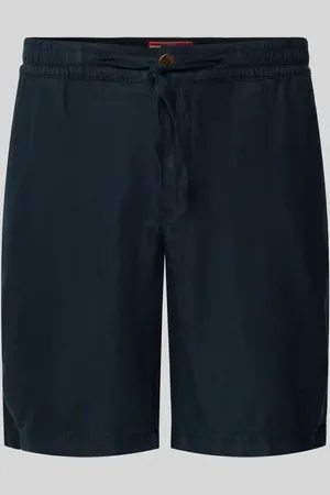 Superdry Szorty lniane o kroju regular fit z tunelem model ‘Merchant’