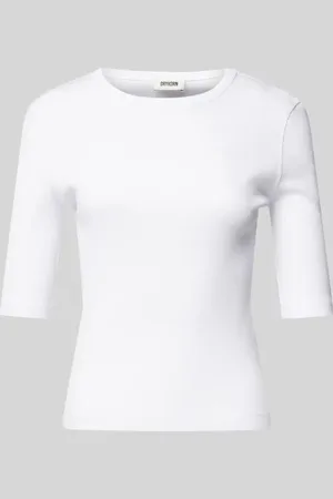 Drykorn T-shirt z prążkowaniem model ‘SELAY’