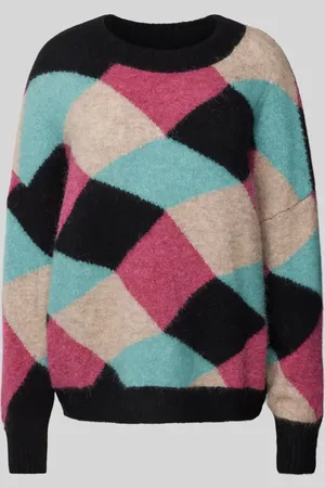 Fynch-Hatton Sweter z dzianiny o kroju oversized z mieszanki wełny i kaszmiru z prążkowanymi wykończeniami