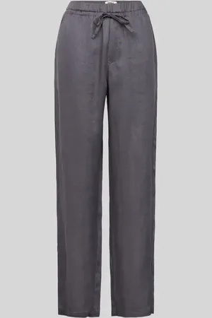 ECOALF Spodnie lniane o kroju regular fit z tunelem model ‘INDIALF’