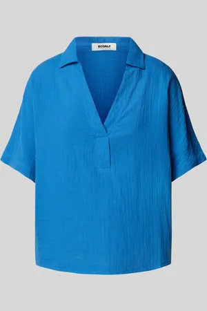 ECOALF Bluzka o kroju oversized z dekoltem w serek model ‘DENISALF’