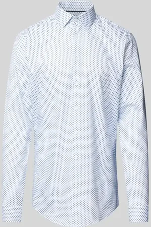 Jake*s Koszula biznesowa o kroju slim fit z bardzo długim rękawem
