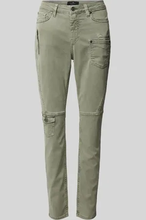 monari Spodnie o kroju slim fit z nakładanymi kieszeniami