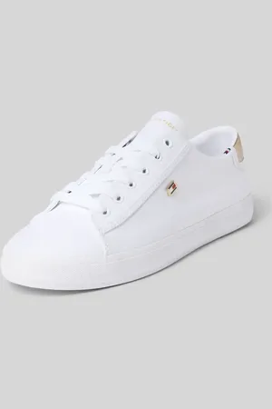 Tommy Hilfiger Sneakersy niskie z metalicznym obszyciem na pięcie