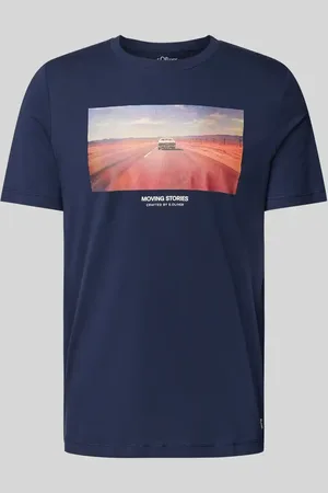 QS by s.Oliver T-shirt o kroju regular fit z czystej bawełny