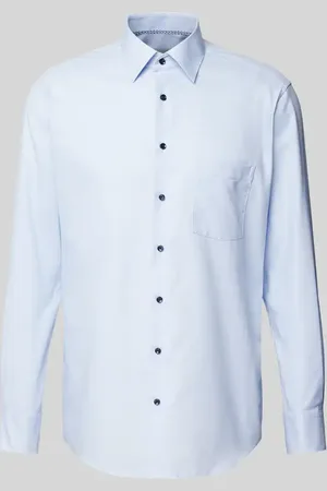 ETERNA Koszula biznesowa o kroju modern fit z listwą guzikową