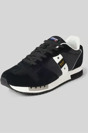 Blauer Sneakersy z naszywkami z logo model ‘QUEENS’