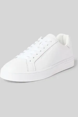 Armani Exchange Sneakersy skórzane z wytłoczonym logo model ‘ACTION’