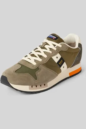 Blauer Sneakersy z naszywkami z logo model ‘QUEENS’