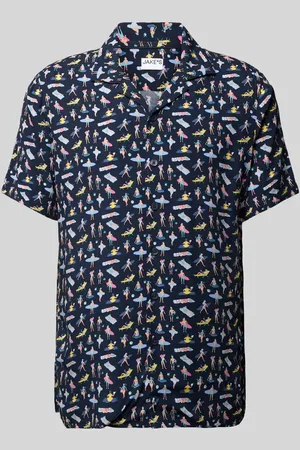 Jake*s Koszula biznesowa o kroju slim fit z listwą guzikową