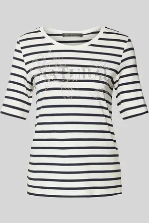 Betty Barclay T-shirt z obszyciem z kamieni stras