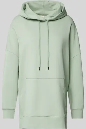 Marc O’ Polo Bluza o kroju oversized z czystej bawełny z kapturem i bocznymi rozcięciami
