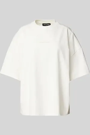 Pegador T-shirt o kroju oversized z nadrukiem z logo model ‘BRACY’