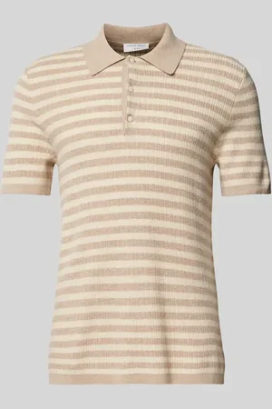 Tiger of Sweden Koszulka polo kroju regular fit z fakturowanym wzorem model ‘Erros’