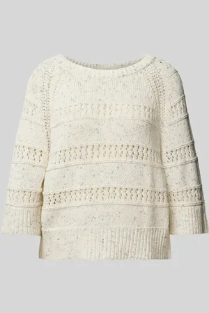 TOM TAILOR Sweter z dzianiny o kroju regular fit z czystej bawełny z rękawem o dł. 3/4