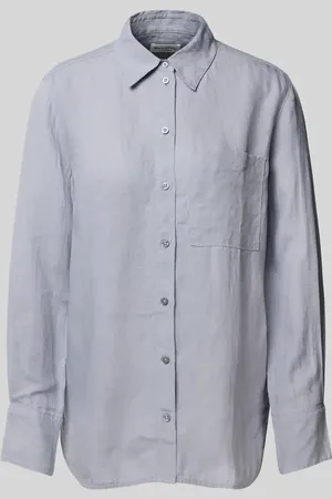 Marc O’ Polo Bluzka lniana o kroju regular fit z czystego lnu