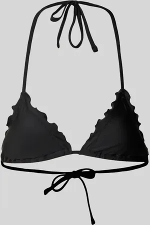 HUGO BOSS Top bikini z wiązaniem na szyi model ‘RUFFLE’
