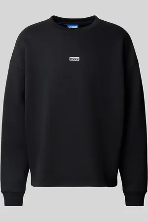 Hugo Blue Bluza o kroju oversized z nadrukiem z logo model ‘Naviu’