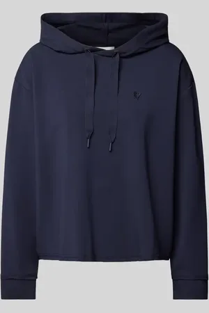 QS by s.Oliver Bluza z kapturem o kroju relaxed fit z mieszanki bawełny