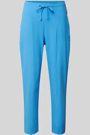 raffaello rossi Spodnie materiałowe o kroju slim fit z tunelem model ‘AZRA’