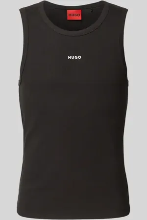 HUGO BOSS Top z efektem prążkowania model ‘Dapota’