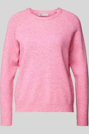 ONLY Sweter z dzianiny o kroju regular fit z mieszanki wiskozy model ‘LESLY KINGS’