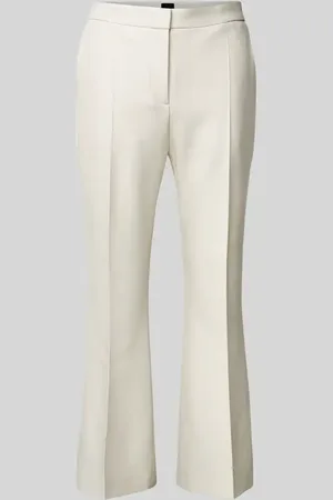 HUGO BOSS Spodnie materiałowe o kroju regular fit w kant model ‘Timasa’