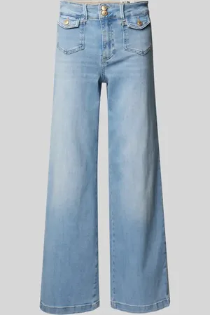 Mos Mosh Jeansy rozkloszowane z kieszeniami z patką model ‘COLETTE’
