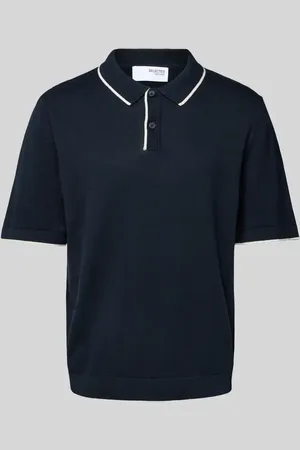 SELECTED Koszulka polo z rękawem o dł. 1/2 model ‘MATTIS’