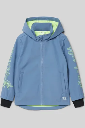 QS by s.Oliver Kurtka softshell o kroju regular fit z podszewką z dżerseju i detalami w kontrastowym kolorze