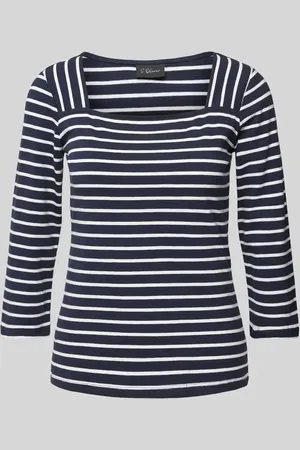 QS by s.Oliver Bluzka o kroju regular fit z rękawem o 3/4