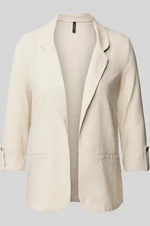VERO MODA Krótki żakiet o luźnym kroju z mieszanki wiskozy i lnu model ‘JESMILO’