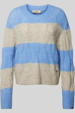 Mos Mosh Sweter z dzianiny ze ściegiem warkoczowym model ‘ARYNA AIDY’