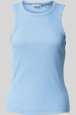 TOM TAILOR Top o kroju regular fit z dodatkiem bawełny