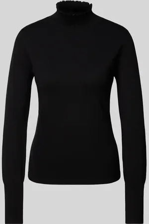 Opus Sweter z dzianiny ze stójką model ‘Polluna’