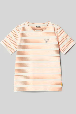 Steiff T-shirt dziecięcy z detalem z logo