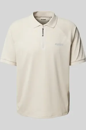 Guess Koszulka polo o kroju regular fit z zamkiem błyskawicznym model ‘JAISS’