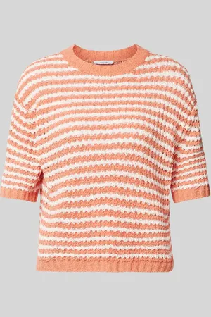 Opus Sweter z dzianiny z prążkowanymi wykończeniami model ‘Palvadora’