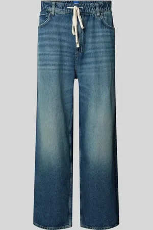 Hugo Blue Jeansy z elastycznym pasem model ‘Drako’